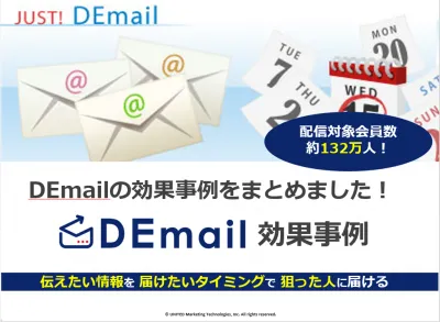 メルマガ広告「DEmail」　効果事例資料集の媒体資料