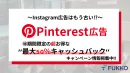 Pinterest広告新規キャンペーン_最大で50％キャッシュバックキャンペーン