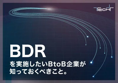 BDRを実施したいBtoB企業が知っておくべきことの媒体資料