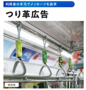 東京メトロ 車両メディア（つり革広告）
