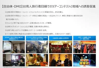 【自治体・DMO向け】 台湾人旅行者目線でのツアーコンテストと地域への誘客促進の媒体資料