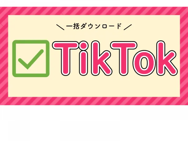 TikTokの資料をかんたん！一括ダウンロード！