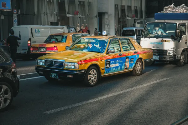 交通広告の種類「タクシー広告」の写真