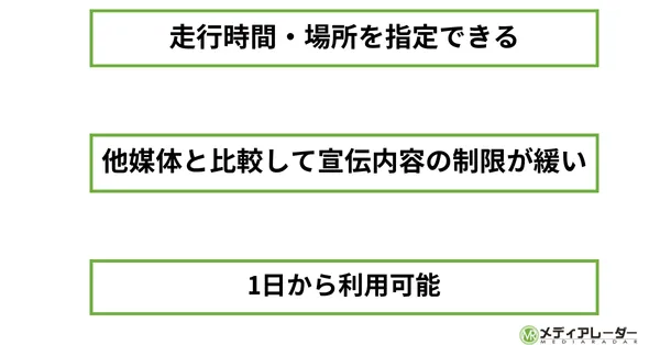 アドトラック（トラック広告）の特徴