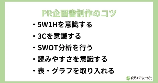 PR企画書制作のコツ