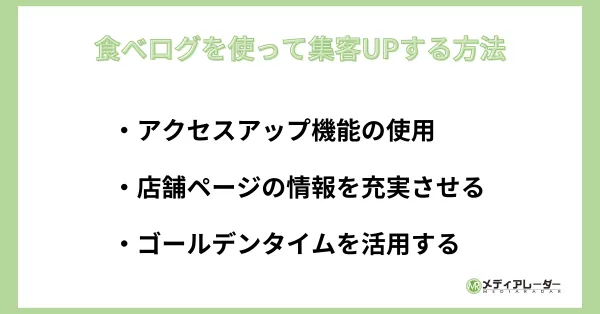 食べログを使って集客UPする方法