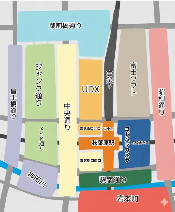 秋葉原の地図