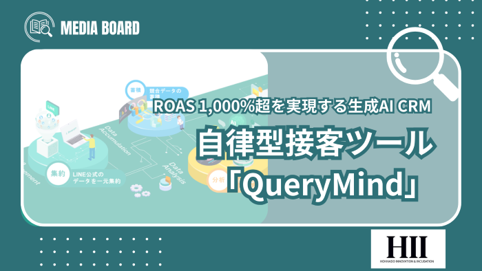 ROAS 1,000%超を実現する生成AI CRM|自律型接客ツール「QueryMind」