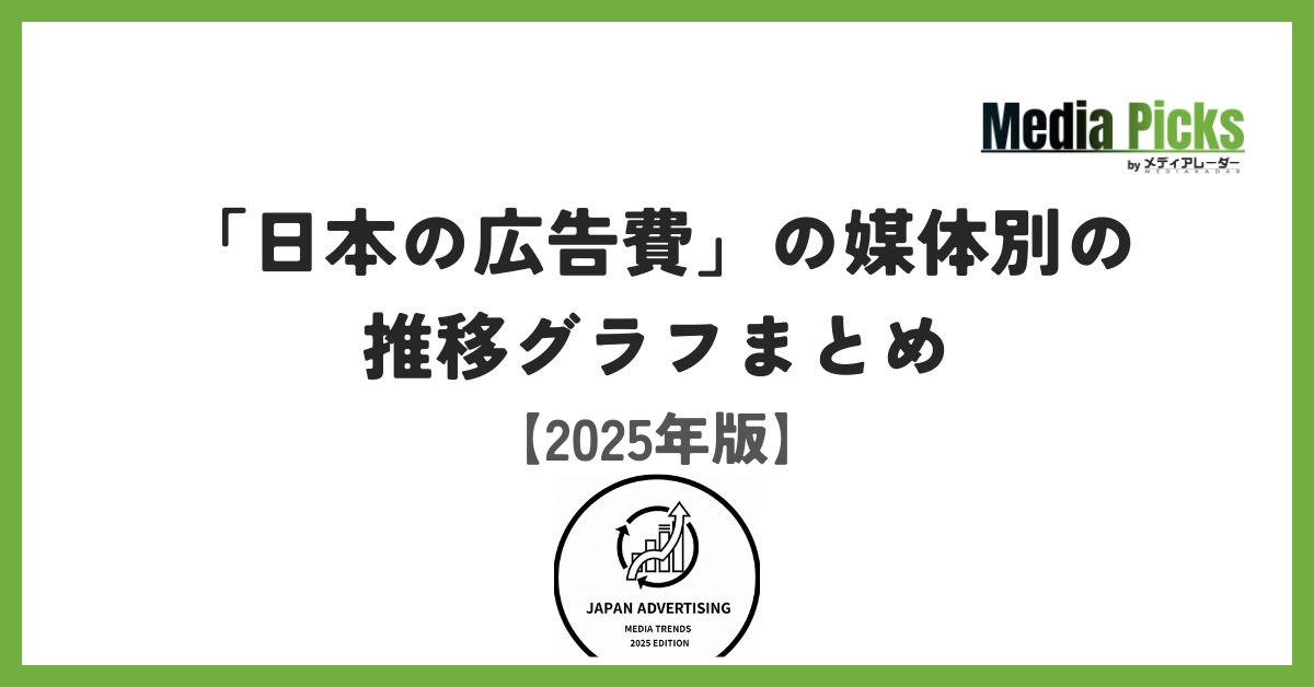 「日本の広告費」の媒体別の推移グラフまとめ【2025年版】