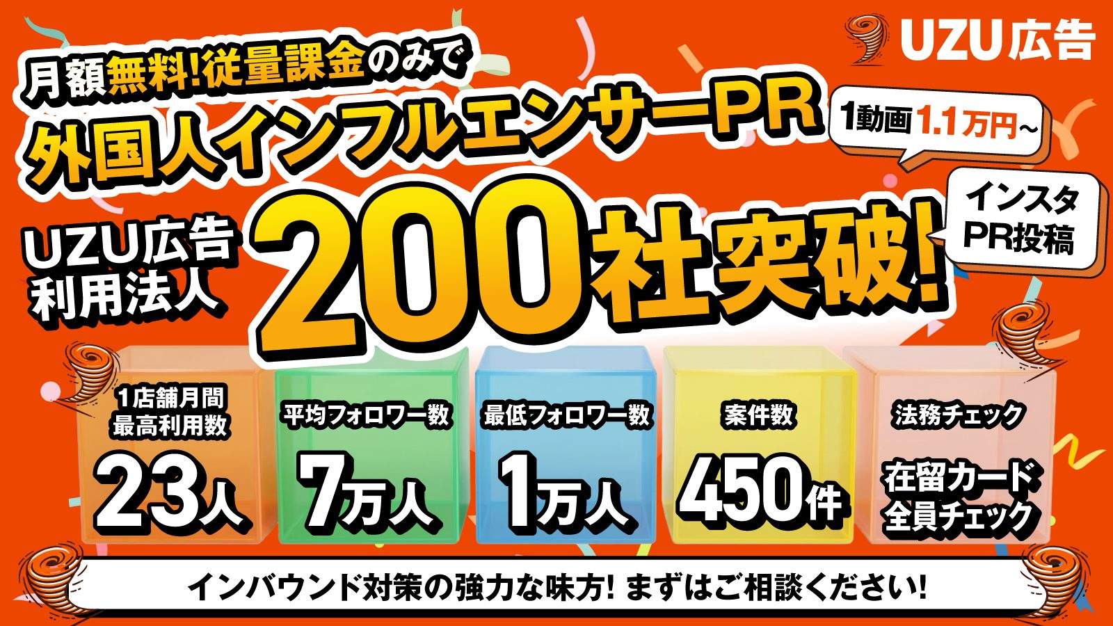 外国人インフルエンサー広告「UZU広告」、導入200社突破——CPV可視化で"運用型施策"に進化