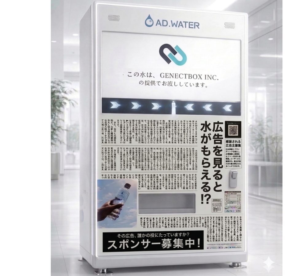 次世代自販機「ADWATER」のイメージ画像