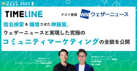 指名検索を爆増させた神施策。ウェザーニュースと実現した究極のコミュニティマーケティングの全貌を公開