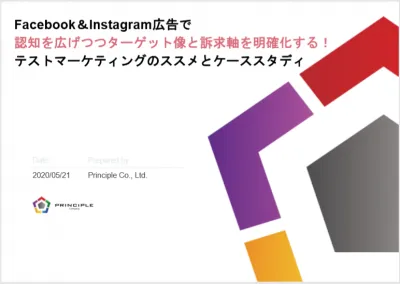 Facebook&Instagram広告活用法!テストマーケティングのススメ