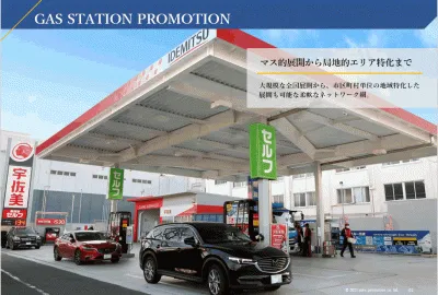 全国ガソリンスタンド広告とサンプリングの媒体資料