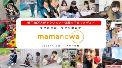 【UGC・口コミ】購買アクションを引き出すママノワタイアップ・SNS投稿プランの媒体資料