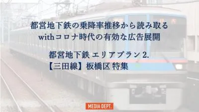 【都営地下鉄】withコロナ時代の広告展開2.三田線