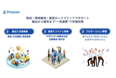 【台湾】物流×現地販売×販促をハイブリッドでサポート｜輸出から販売まで全て対応
