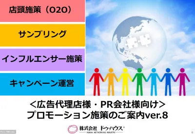 【代理店様必見！】パートナー企業様へご提案可能なプロモーションサービスの媒体資料