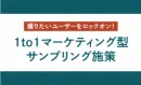 獲りたいユーザーをロックオン！ 1to1マーケティング型サンプリング施策