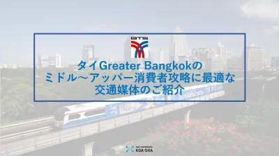 代理店NG【インバウンド対策】タイバンコク市内・鉄道ボディラッピング広告