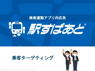【最新版資料公開】「駅すぱあと」乗客ターゲティング