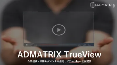 【BtoB＋YouTube広告＋認知】ADMATRIX TrueView媒体資料
