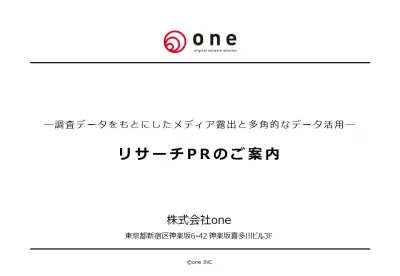 【データ活用】プレスリリースにも営業資料にも活用できる「リサーチPR」