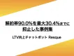 LTV向上チャットボット 解約率90.0%を最大30.4%までに抑止した事例集