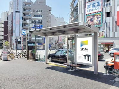 【屋外広告物：渋谷区】代々木駅西口前タクシー乗り場広告の媒体資料