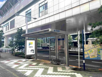 【屋外広告物：港区】竹芝駅前タクシー乗り場広告の媒体資料