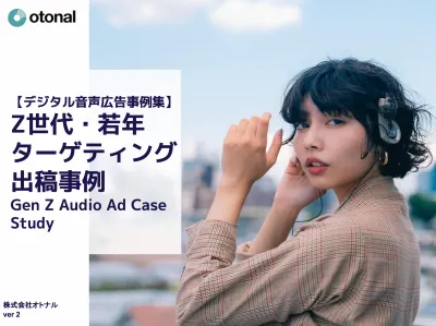 【広告代理店NG】Z世代・若年層ターゲティング出稿 デジタル音声広告事例集