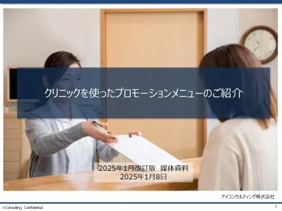 クリニックを使ったプロモーションメニュー媒体資料2025年5月改訂版
