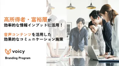 【高所得・富裕層】効率的な情報取得に!音声活用コミュニケーション
