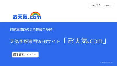 【0.05円/imp】自動車業界の訴求が可能!天気予報サイトで動画/バナー広告!