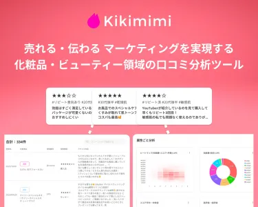 【@cosme,LIPSを分析】化粧品・ビューティーの口コミ分析Kikimimiの媒体資料