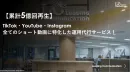 【累計5億回再生】TikTok・YouTube・インスタ全縦型特化！運用サービス