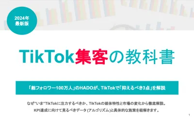 【TikTok】100万フォロワーの会社が教えるバズと集客の秘密の媒体資料