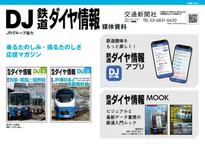カメラやカバン、若年層の鉄道ファンへ向けたPRに最適!『鉄道ダイヤ情報』媒体資料