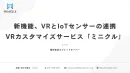 VRとIoTセンサーの連動【VRカスタマイズサービス「ミニクル」】