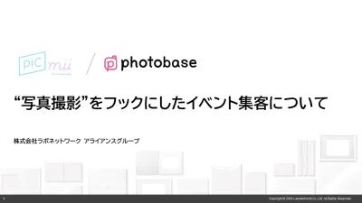 【イベント出店型の写真スタジオ / 撮影会】PICmii＆Photobase