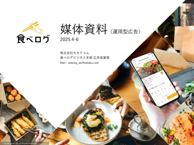 【食べログ】運用型広告／グルメ高関心層へ向けて外部ネットワークやSNSで広告配信