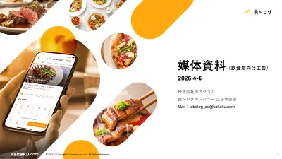 【飲食店向け】飲食店オーナーにダイレクト訴求！食べログ『メルマガ・DM広告』