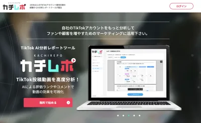 TikTok運用に必須!AI分析レポートツール。1クリックでレポート生成可能!