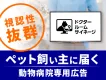 【ドクタールームサイネージ】ペットオーナーへダイレクト訴求！サンプリングも可