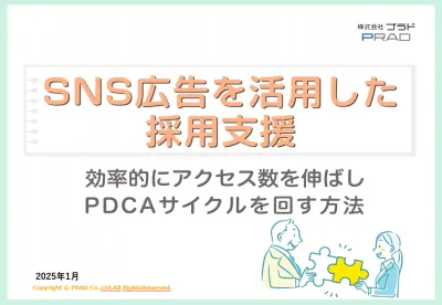【代理店DL禁止】SNS広告を活用した採用支援でアクセス数増加・PDCA検証