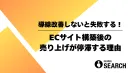 導線改善をしないと失敗する！「ECサイト構築後の売上が停滞する理由」