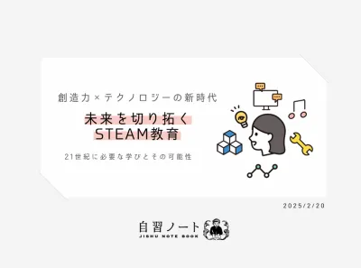 【創造力×テクノロジーの新時代】未来を切り拓くSTEAM教育の媒体資料