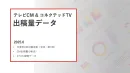 テレビCM＆コネクテッドTVの出稿データを公開