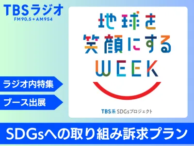 【ラジオでSDGs訴求】TBS系「地球を笑顔にするweek」ラジオ協賛メニュー