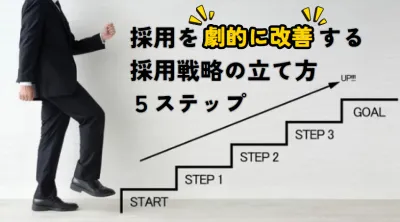 代理NG／採用を劇的に改善する採用戦略の立て方5ステップ